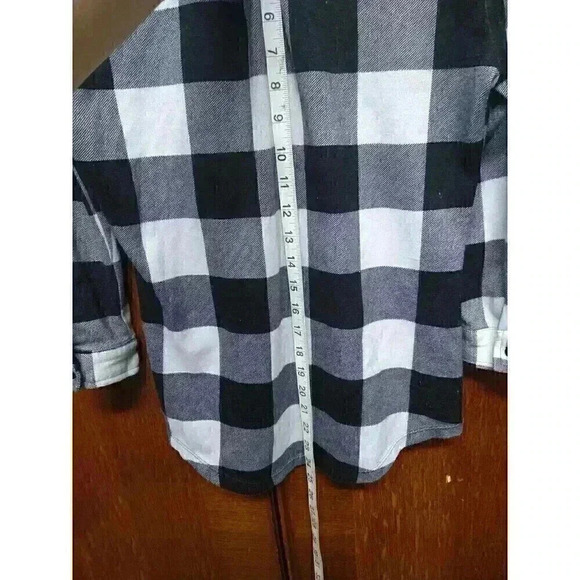 Women's Button Down Polly & Esther Plaid Blouse Size Small - Picture 4 of 4